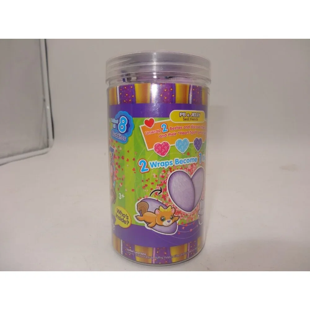Cutetitos Taste Budditos Peanut Butter Jelly  Series‎ 1 Plush Toys OPEN Jar NEW